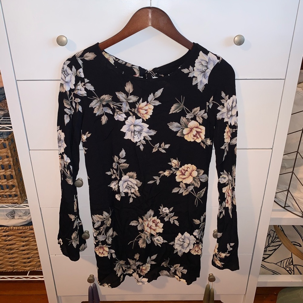 Flynn Skye Bell Sleeve Open Back Dress